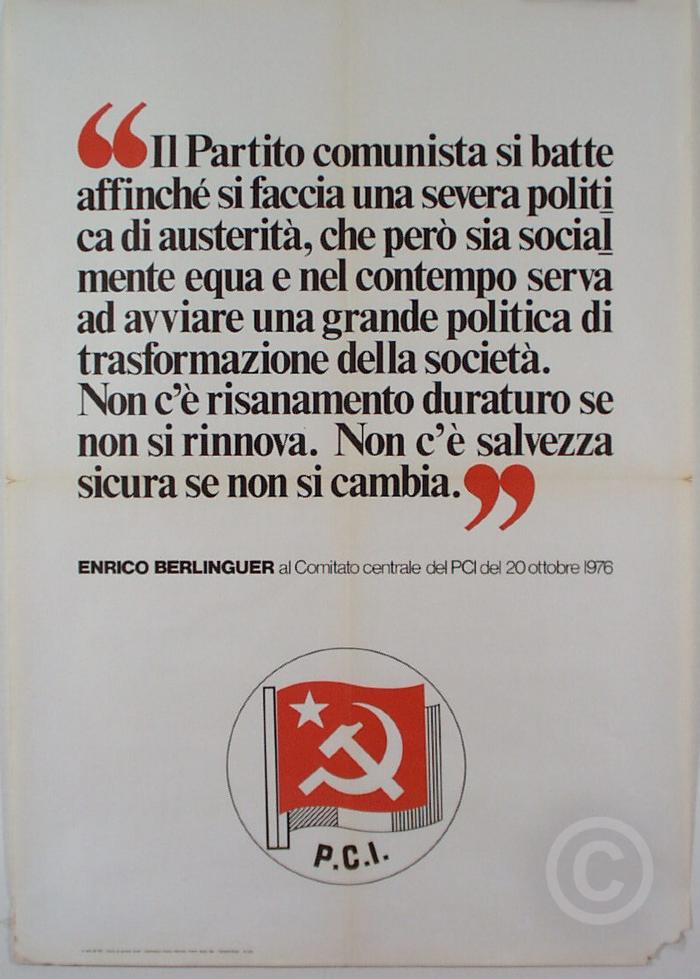 Spazio70 - Manifesto del Partito Comunista Italiano (1980).