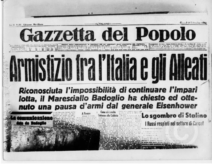 Prima pagina della Gazzetta del Popolo