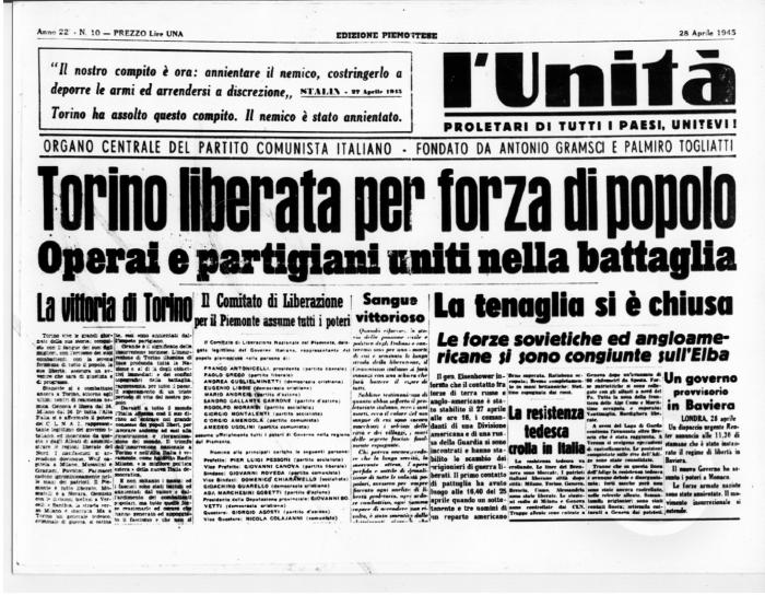 Prima pagina de l Unit