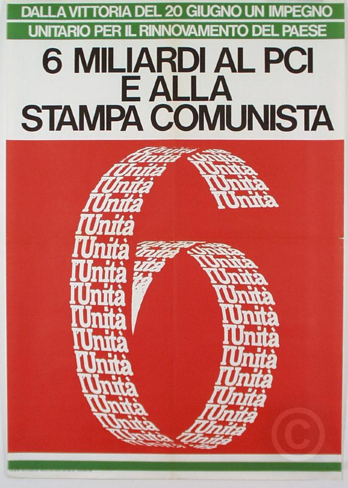 Partito Comunista Italiano vota comunista scritte e simbolo del Pa