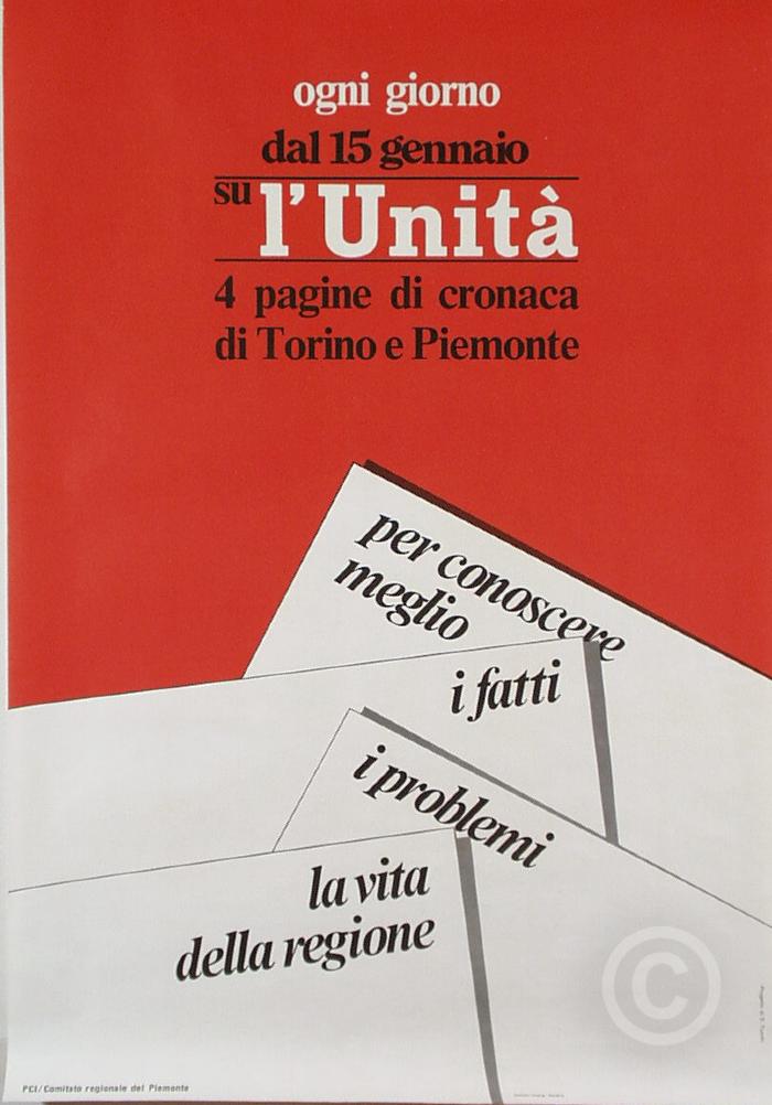 dal 15 gennaio su l Unit 4 pagine di cronaca di Torino e Piemonte